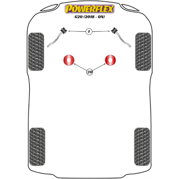 Powerflex Buchsen BMW G20, G21 (2018-)