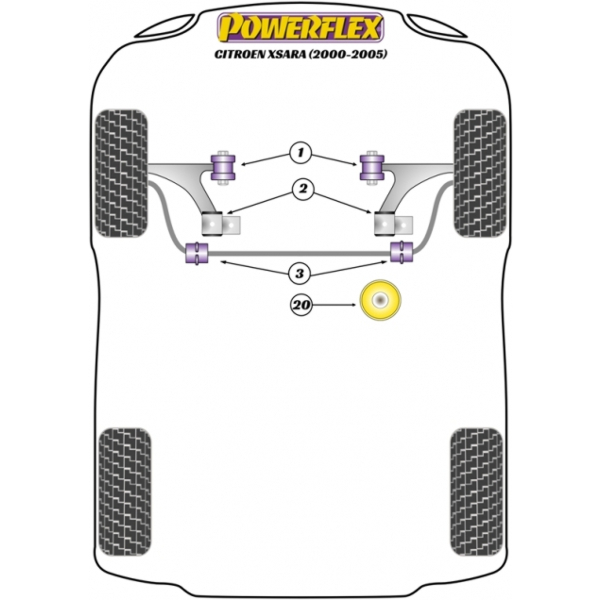 Powerflex Buchsen Citroen Xsara (2000-2005)
