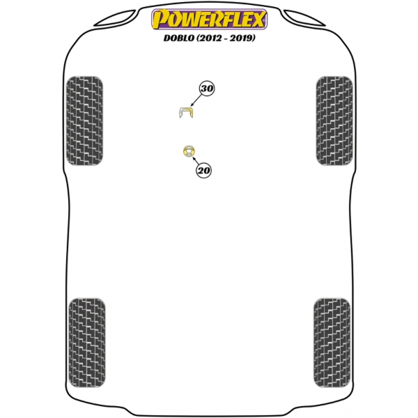 Powerflex Buchsen Fiat Doblo (2012-2019)