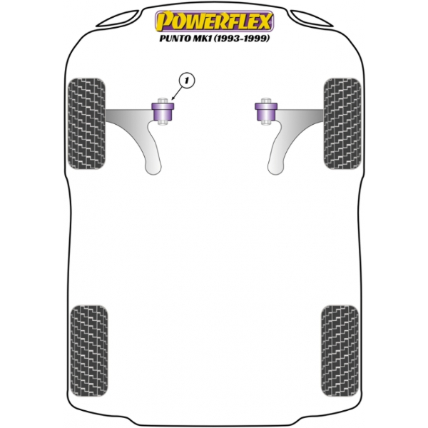Powerflex Buchsen Fiat Punto MK1 (1993 - 1999)