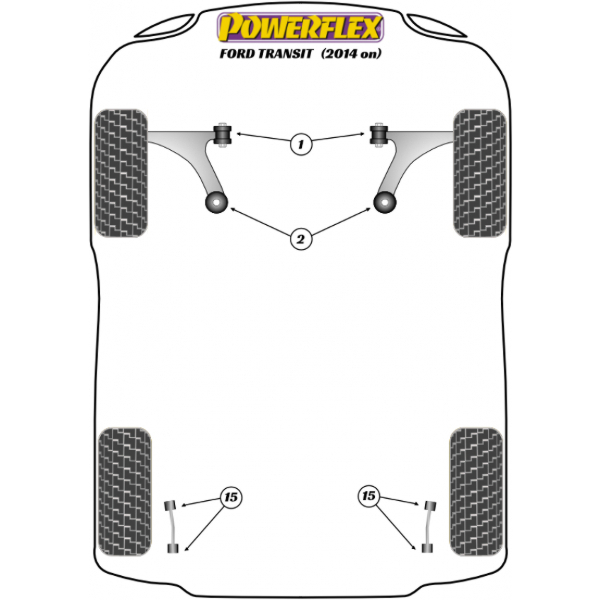 Powerflex Buchsen Ford Transit (2013-)