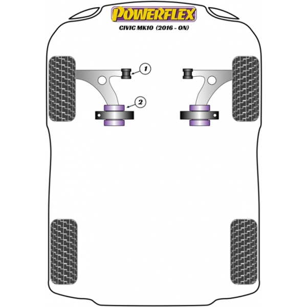 Powerflex Buchsen Honda Civic Mk10 FC/FK (2015-2021)