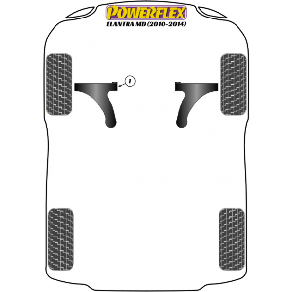 Powerflex Buchsen Hyundai Elantra MD/JK (2010-2014)