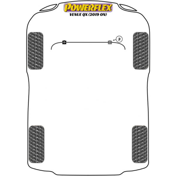 Powerflex Buchsen Hyundai Venue QX (2019-)