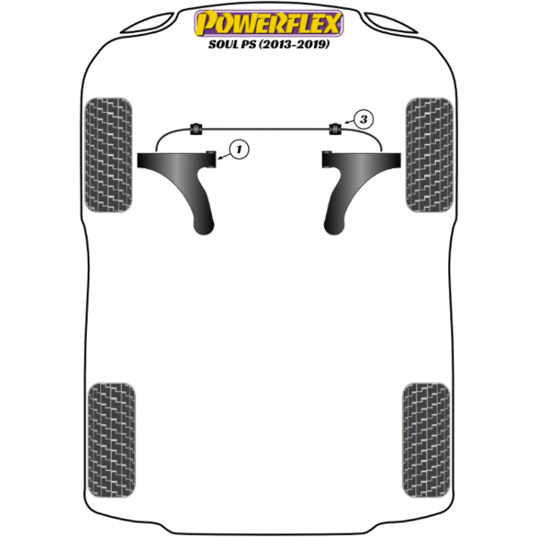 Powerflex Buchsen Kia Soul PS (2013-2019)