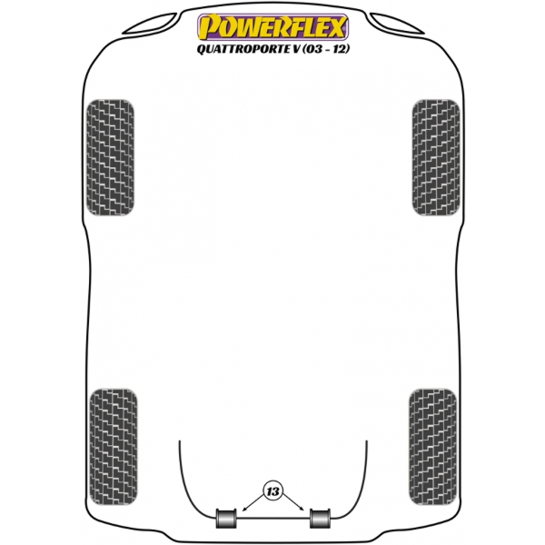 Powerflex Buchsen Maserati Quattroporte V (2003-2012)