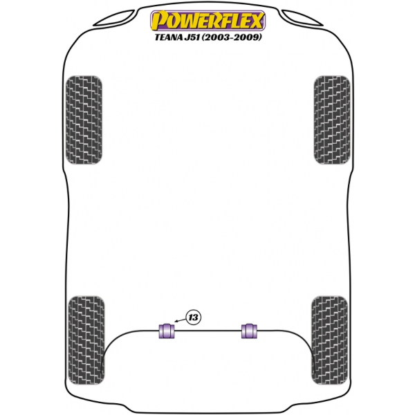 Powerflex Buchsen Nissan Teana J51 (2003-2009)
