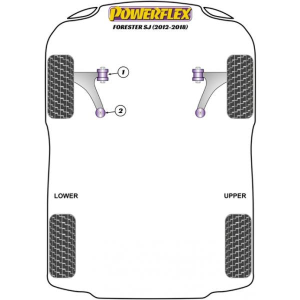 Powerflex Buchsen Subaru Forester SJ (2012-2018)