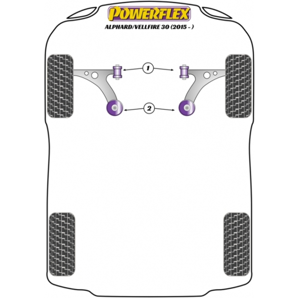 Powerflex Buchsen Toyota Alphard / Vellfire 30 (2015-)