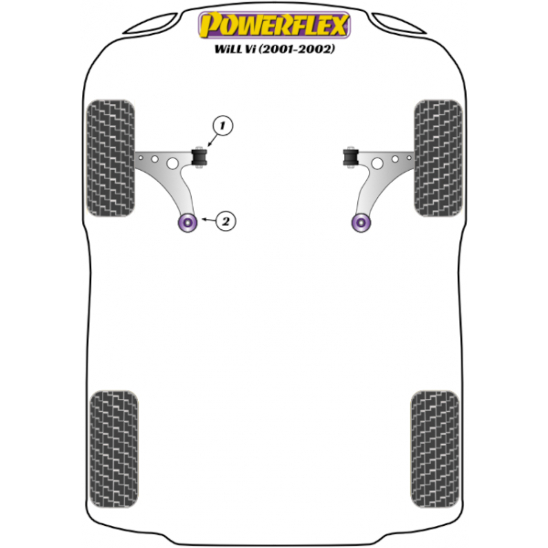 Powerflex Buchsen Toyota WiLL Vi (2001-2002)