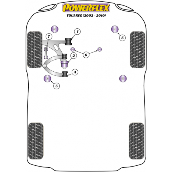 Powerflex bushes Porsche Cayenne E2 92A (2011-2017)